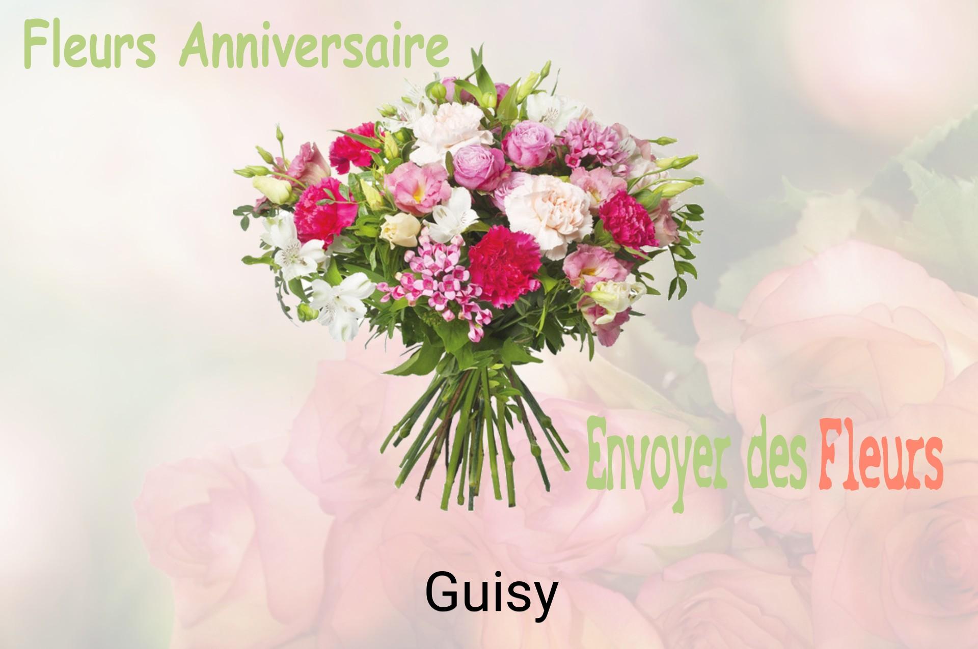 Bouquet de fleurs d’anniversaire livré à Guisy