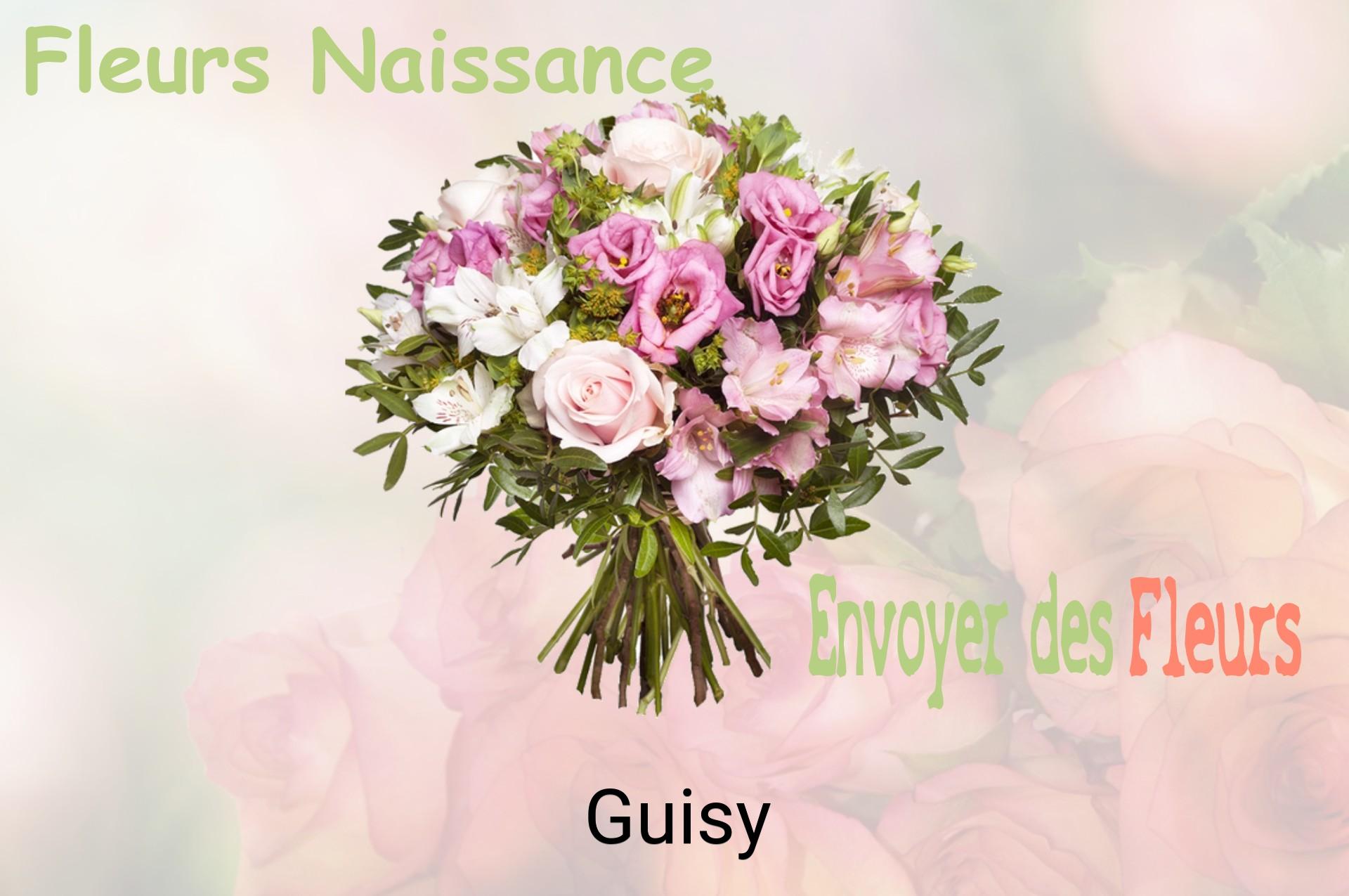 Bouquet de fleurs de naissance livré à Guisy